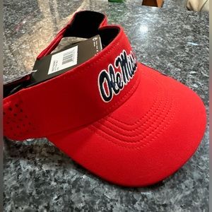 NWT Ole Miss Red Nike Adjustable Visor